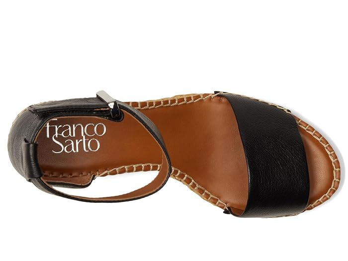 Franco Sarto Clemens Raffia Espadrille Wedge Heel Sandals - Image 2