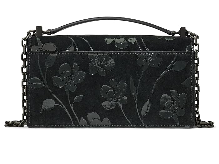 Kate Spade New York Deco Uptown Blooms Printed Suede Mini Flap Chain Crossbody - Image 2