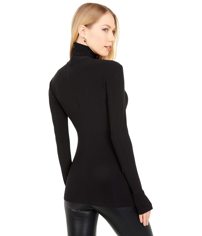 Norma Kamali Slim Fit Long Sleeve Turtle Top - Image 2