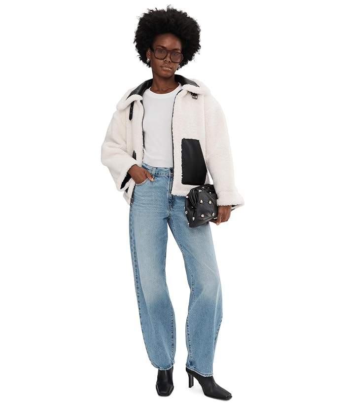 Levi's® Reversible Sherpa Faux Leather Shorty - Image 2