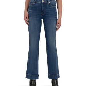 KUT from the Kloth Kelsey High Rise Fab Ab Ankle Flare With Wide Hem