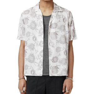 John Varvatos Dan Camp Collar Shirt In Thorn Print W792F25
