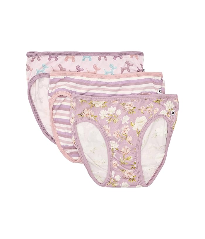 Kickee Pants Kids Print Girl's Underwear Set of 3 (Little Kid/Big Kid) - Image 3