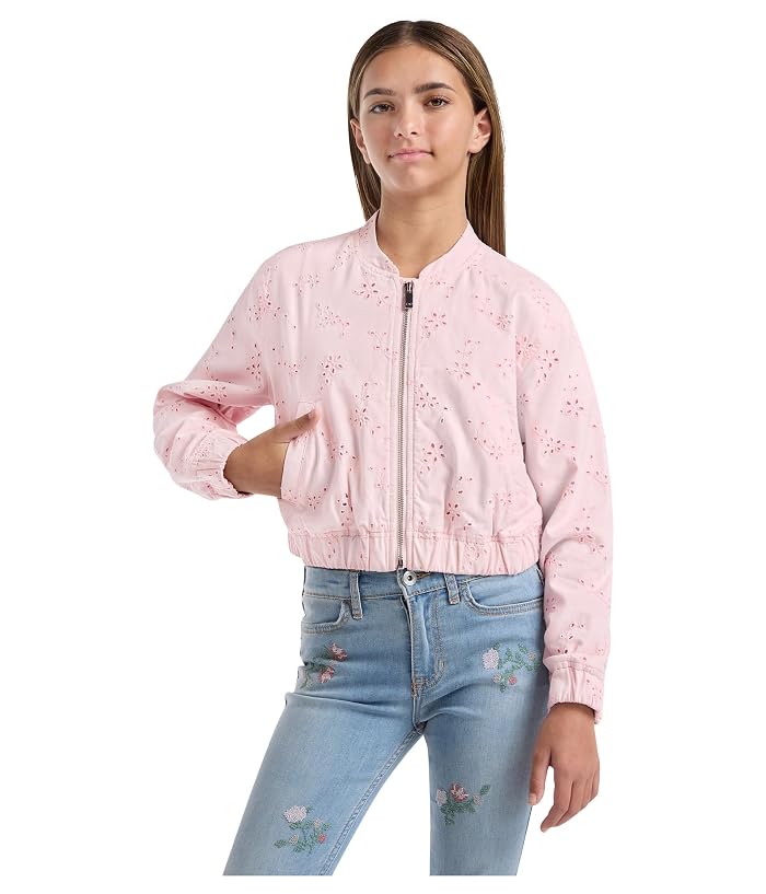 abercrombie kids Eyelet Bomber Jacket (Big Kids)