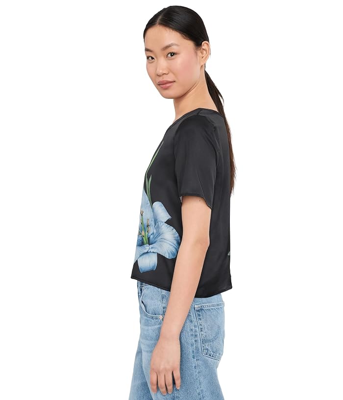 Karen Neuburger Elbow Sleeve Henley Sleepshirt - Image 3