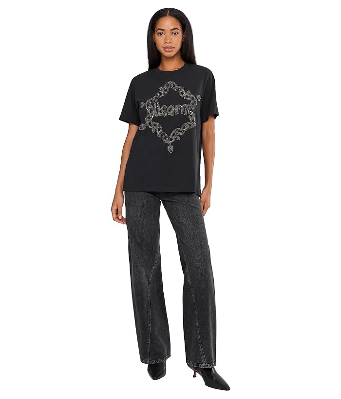 AllSaints Drip Emb Bf Tee - Image 2
