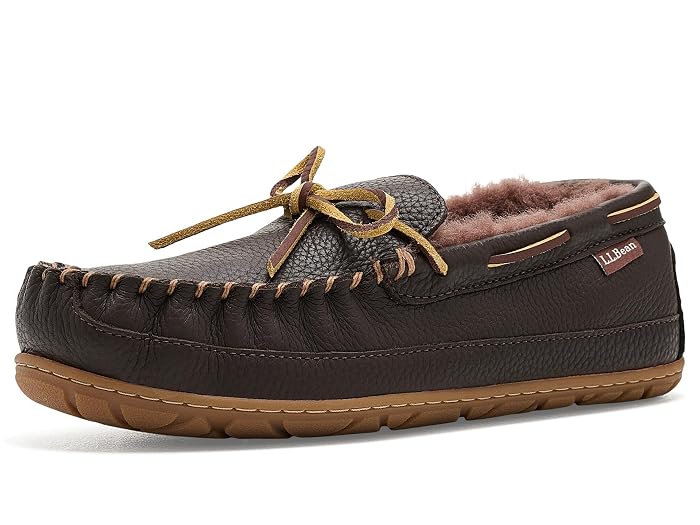 L.L.Bean Wicked Good Slippers Moc II Leather