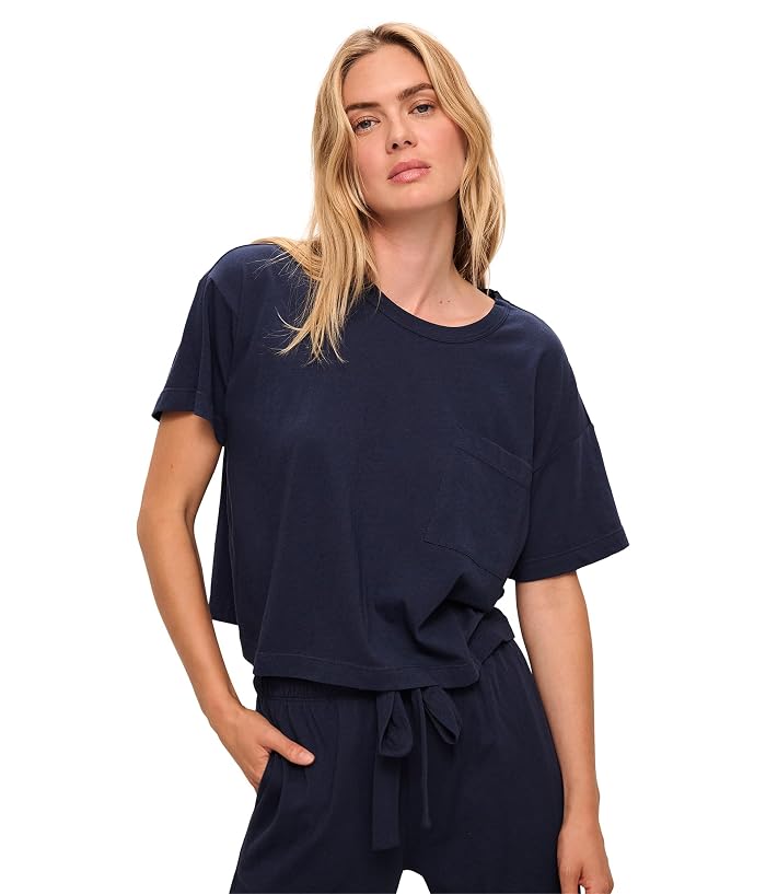 Eberjey Aloe Infused Cotton - The Short Sleeve Tee - Image 3