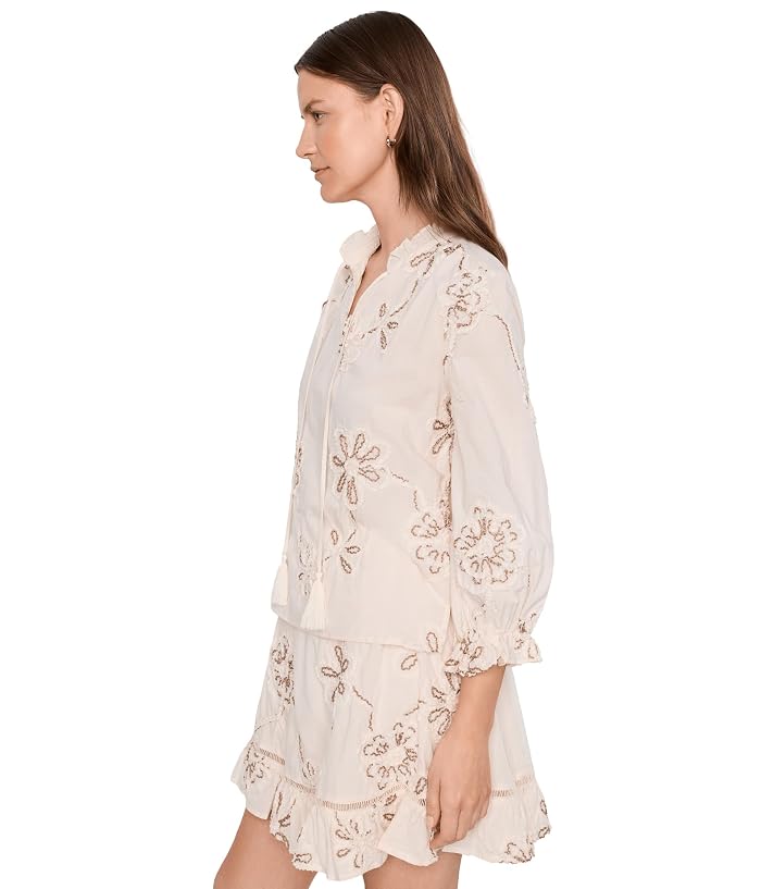 Vince Camuto Split Neck Tie Blouse - Image 3