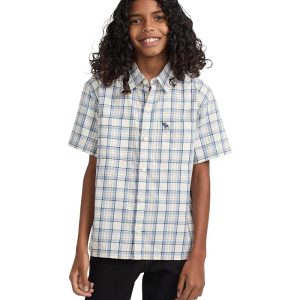 abercrombie kids Short Sleeve Simple Life Woven Shirt (Big Kid)