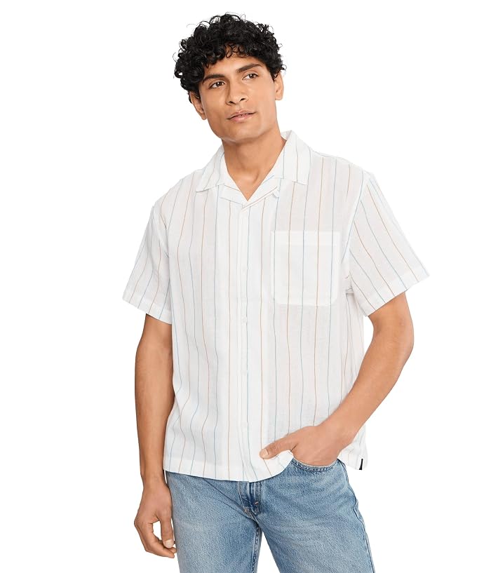 Liverpool Los Angeles Short Sleeve Button-Up Camp Shirt