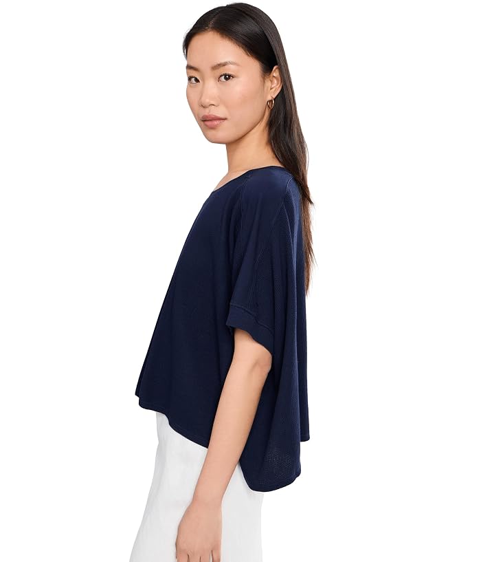 Mod-o-doc Dolman 1/2 Sleeve Open Crew Neck Boxy Top - Image 3