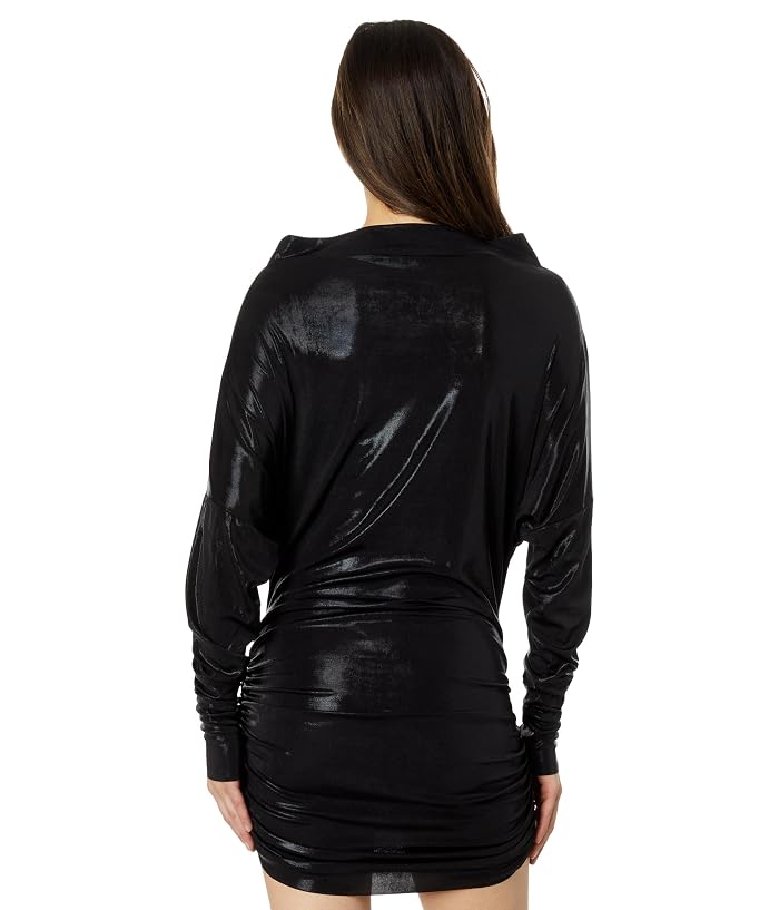 Norma Kamali All In One Shirred Bottom Mini Dress - Image 2