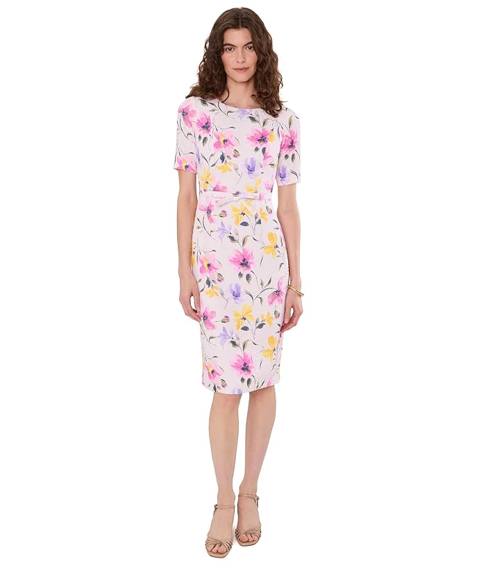 Adrianna Papell Mini Bow Sheath Dress - Image 2