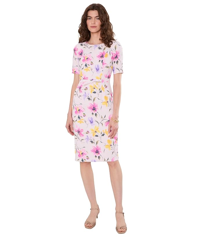 Adrianna Papell Mini Bow Sheath Dress