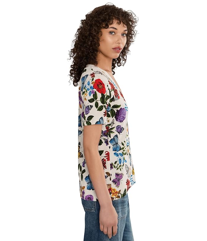 Johnny Was The Janie Favorite Short Sleeve Henley Tee- Kahlan - Image 3