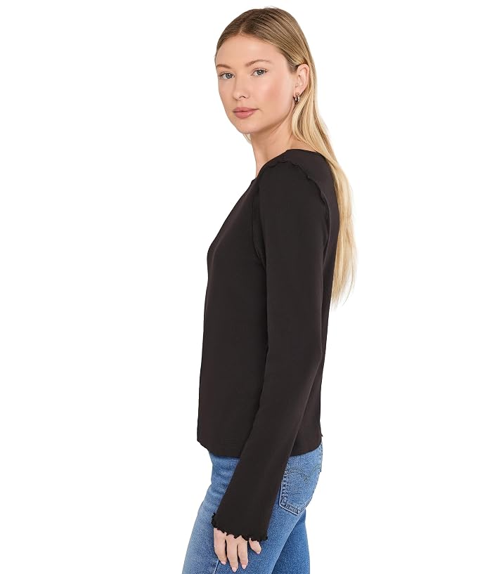 Michael Stars Kit Flared Sleeve Long Sleeve Boatneck - Image 3