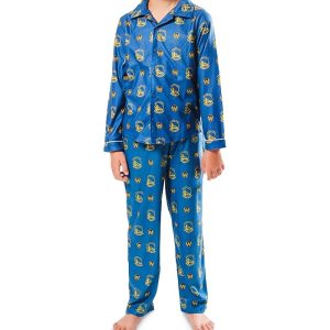 Ultra Game NBA Official Two-Piece Super Soft Button Down Pajamas Set (Toddler/Little Kid)