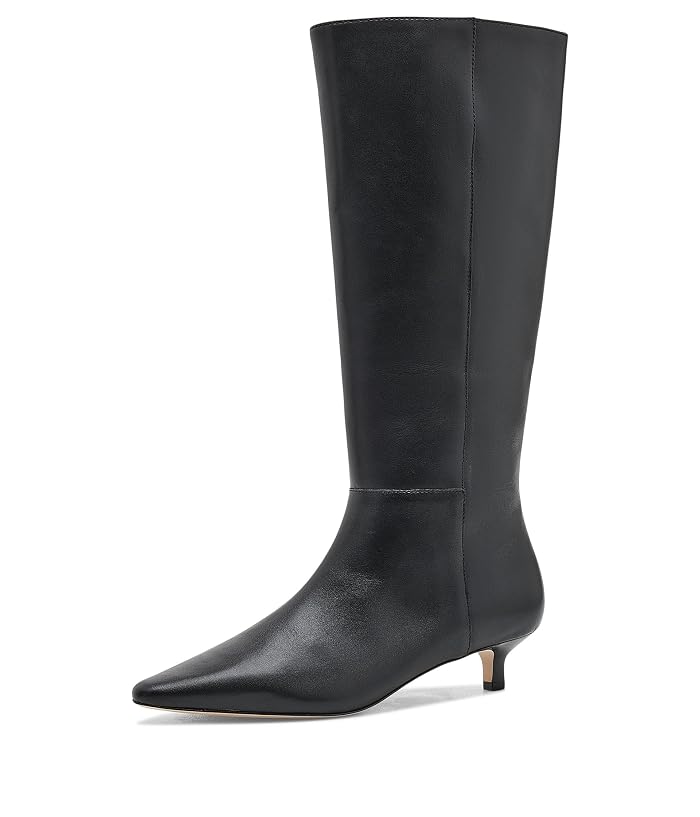 Lauren Ralph Lauren Francesca Calfskin Tall Boot Heels