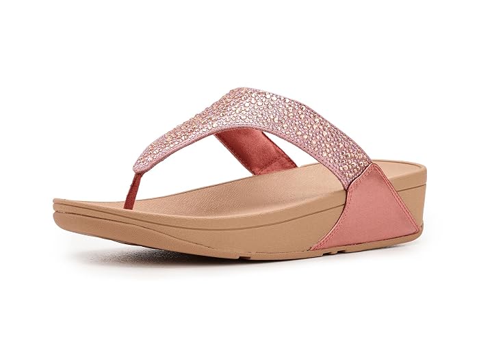 FitFlop Lulu Crystal-mix Metallic Toe-post Sandals