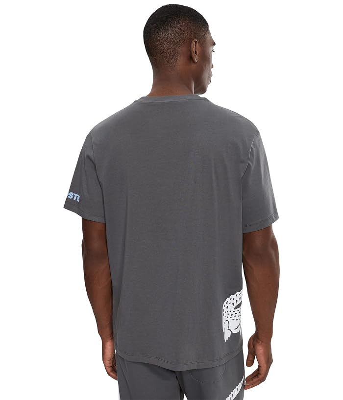 Lacoste Printed Cotton Loungewear T-Shirt - Image 4