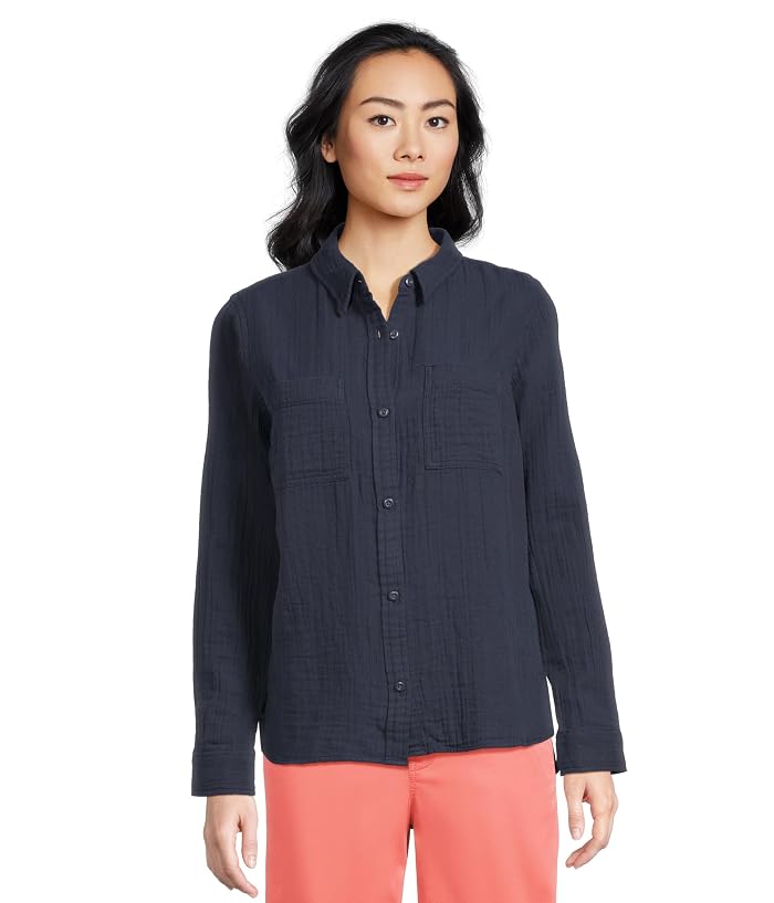 L.L.Bean Cloud Gauze Shirt Long Sleeve