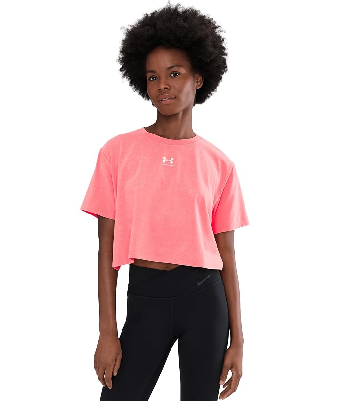 Under Armour Rival Boxy Tee Wash
