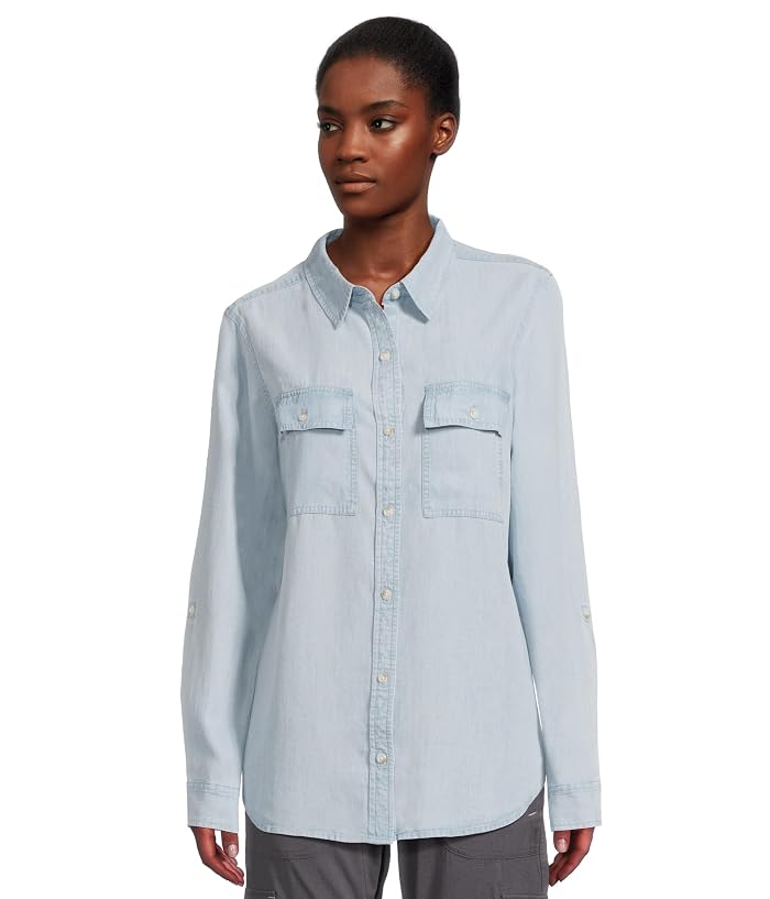 L.L.Bean Soft Washed Tencel Utility Shirt