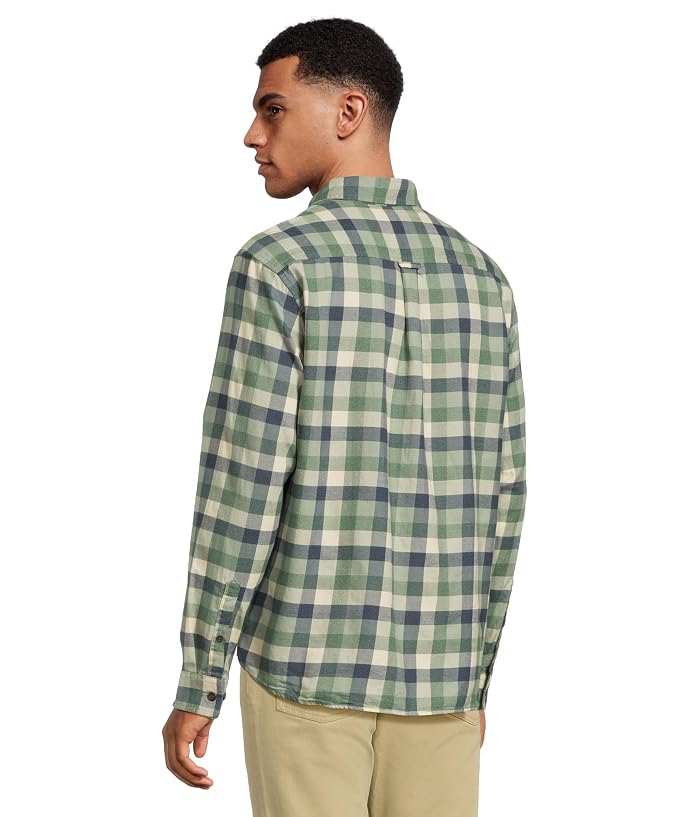 L.L.Bean Brushed Jaspé Twill Shirt Plaid Traditional Untucked Fit - Image 3