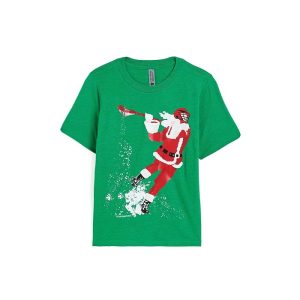 ChalkTalk SPORTS Guys Lacrosse Short Sleeve T-Shirt - Santa Laxer