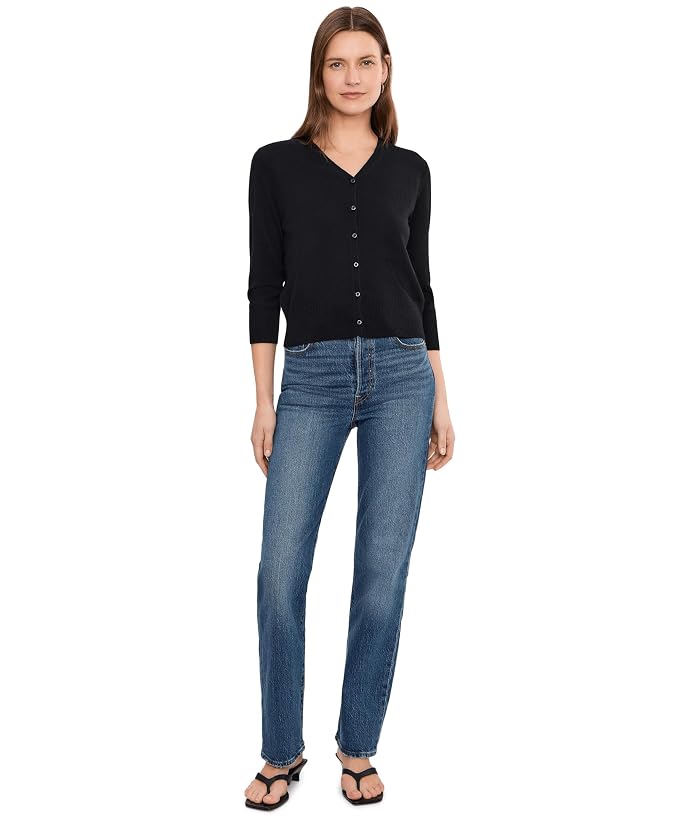 Vince Elbow Sleeve V-Neck Cardi - Image 2