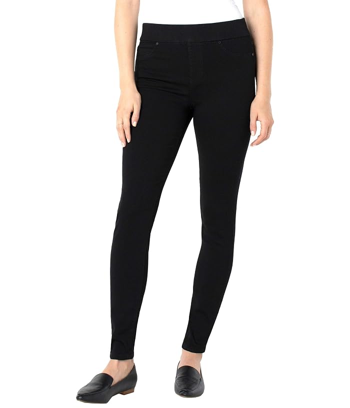 Liverpool Los Angeles Sienna Skinny Jean Leggings in Black Rinse