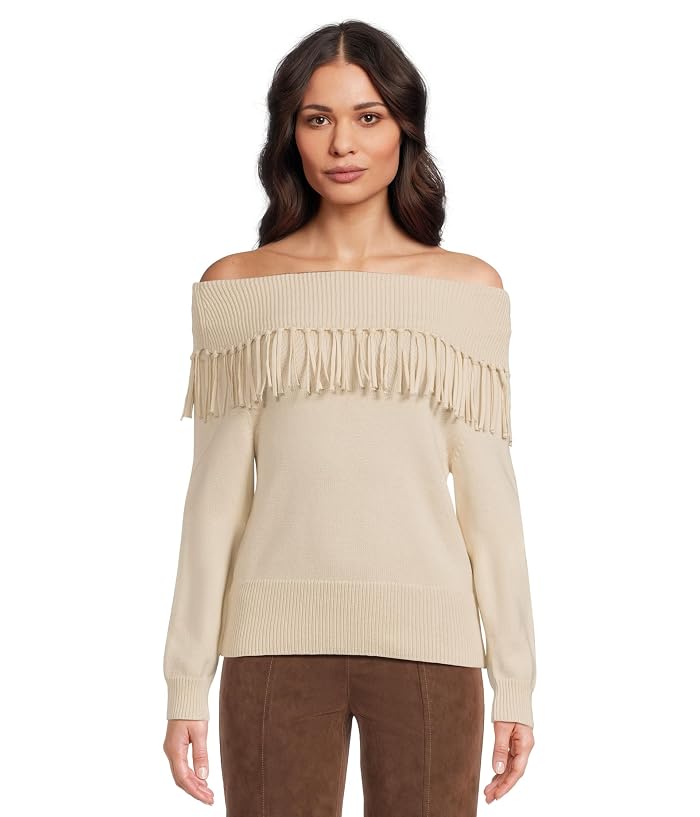 Splendid Simone Fringe Sweater