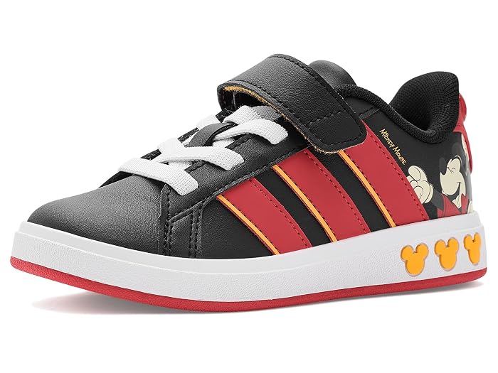 adidas Kids Disney Grand Court Elastic Lace & Strap (Little Kid/Big Kid)