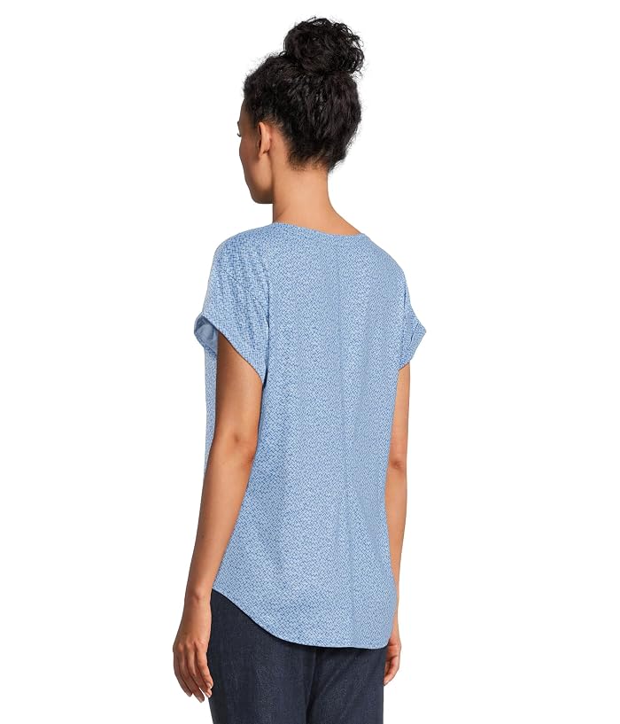 L.L.Bean Streamside Tee Split-Neck Short Sleeve - Image 3