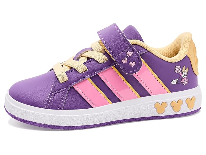 adidas Kids x Disney Minnie Mouse Grand Court Elastic Lace Shoes (Little Kid/Big Kid)
