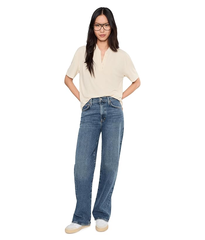 Varley Kasey Mock Placket Rib Tee - Image 2