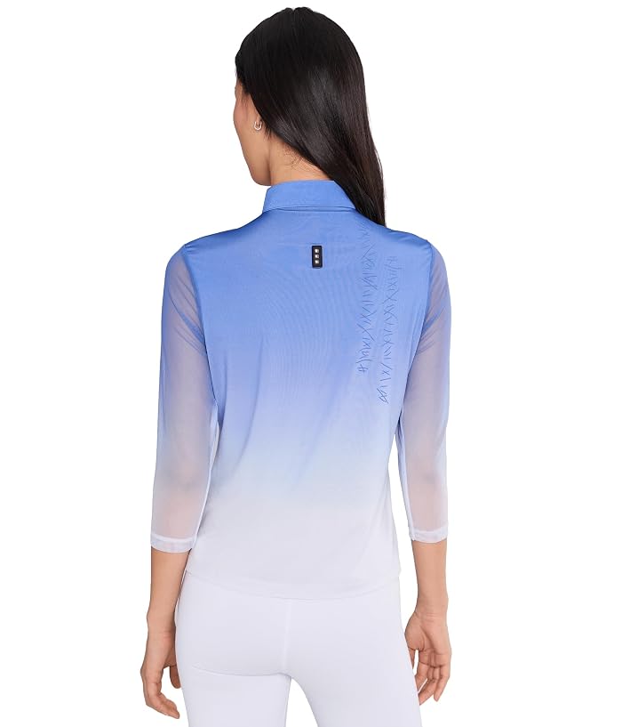 Jamie Sadock Long Sleeve Short Stand Collar Quarter Zip Front - Image 4