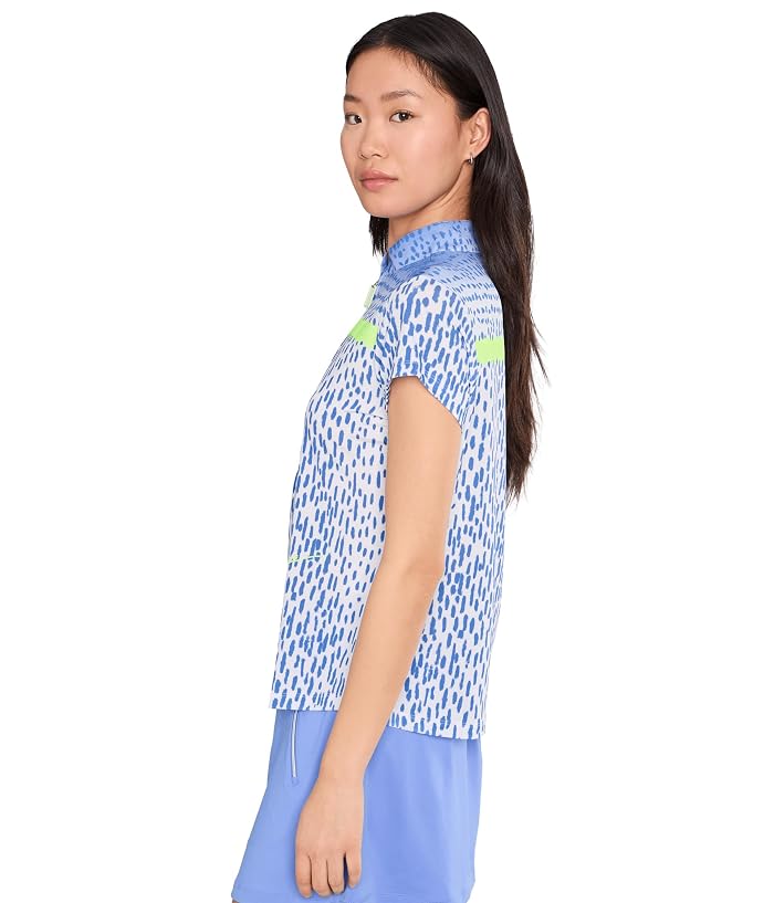 Jamie Sadock Short Sleeve Mandarin Collar Front Placket Zipper - Image 3