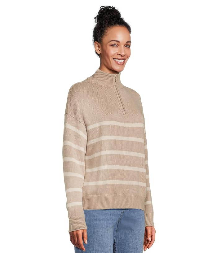 Splendid Georgie Stripe 1/4 Zip Sweater - Image 2