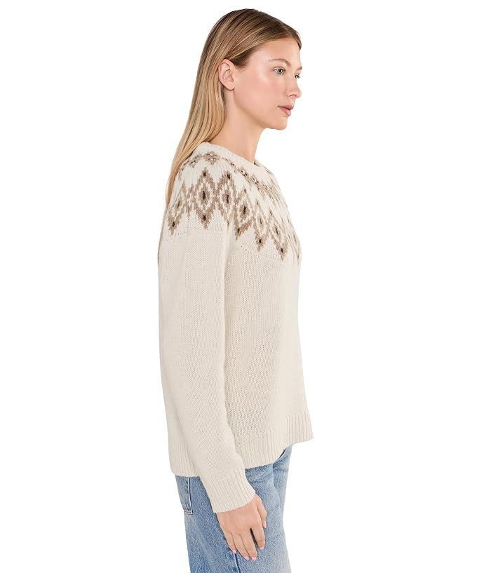 L.L.Bean Classic Ragg Wool Crew Neck Fair Isle Sweater - Image 3
