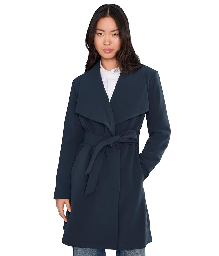 Lauren Ralph Lauren Crepe Belted Drape Front