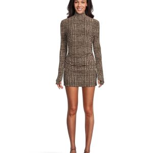 Norma Kamali Long Sleeve Turtleneck Pickleball Dress