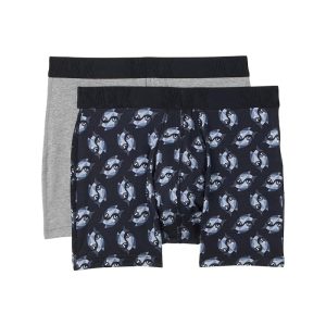 SAXX UNDERWEAR Droptemp Cooling Cotton Boxer Brief Fly 2-Pack