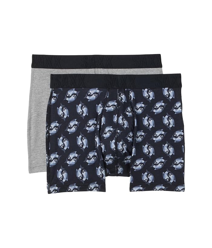 SAXX UNDERWEAR Droptemp Cooling Cotton Boxer Brief Fly 2-Pack