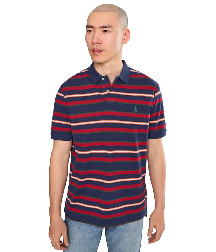 Polo Ralph Lauren Classic Fit Striped Mesh Polo Shirt