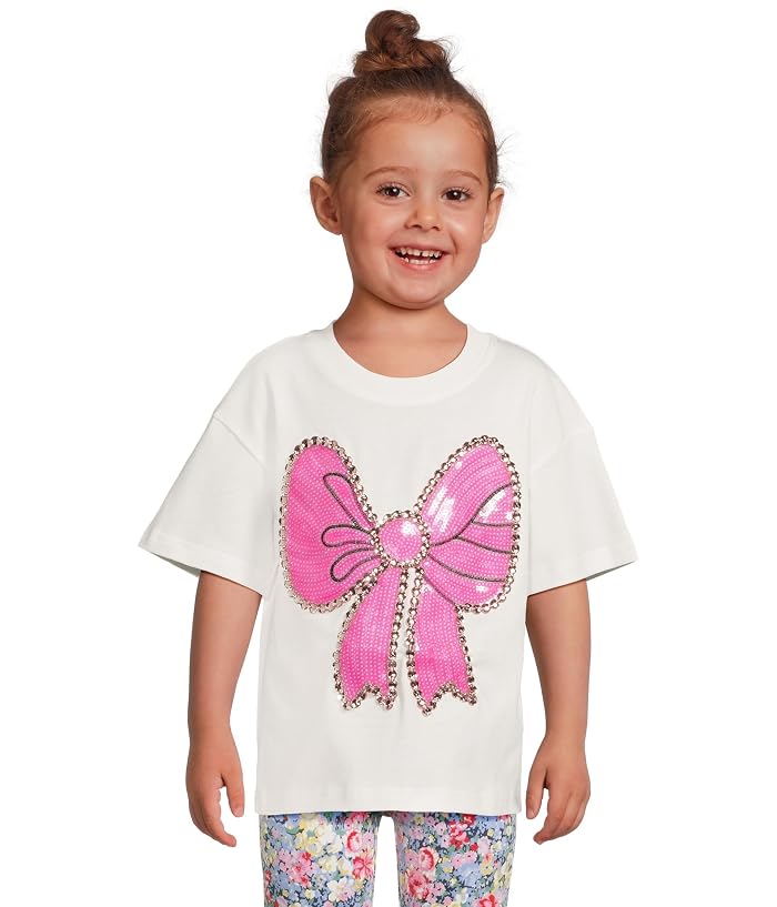 Lola and The Boys Pinky Big Bow T-Shirt (Toddler/Little Kid/Big Kid)
