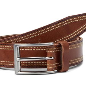 Johnston & Murphy Triple Contrast Stitched Belt