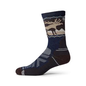 Smartwool Hike Light Cushion Mountain Moose Crew Socks