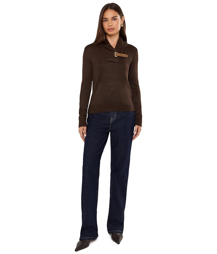 Lauren Ralph Lauren Buckle-Trim Cotton-Blend Sweater - Image 2